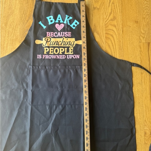 Black Apron with Colorful Text - Picture 2 of 4